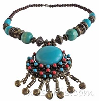 Indian ethnic necklace - click here for large view